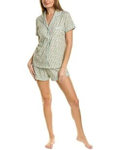 Enna Floral Polo Pajama Set Women