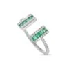 14K 0.16 Ct. Tw. Diamond & Emerald Ring Women -Women's Fashion General Store 6020118428 RLLD 1