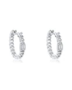 14K Diamond Earrings Women