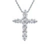 Fine Jewelry 18K 1.60 Ct. Tw. Diamond Cross Necklace Women
