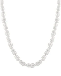 14K 8-9mm Freshwater Pearl Necklace Women