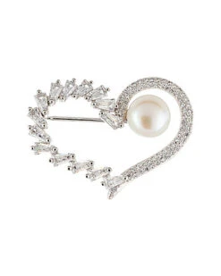 Ver 8.5-9mm Freshwater Pearl Brooch Women