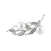 Rhodium Over Silver 8-9mm Pearl Brooch Women 1 Rhodium Over Silver 8-9mm Pearl Brooch Women -Women's Fashion General Store 6020658124 RLLD 1