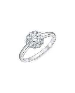 18K 0.73 Ct. Tw. Diamond Blossom Ring Women