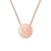 Designs 14K Rose Gold Initial Disc Necklace (A-Z) Women -Women's Fashion General Store 6030066705 RLLD 1