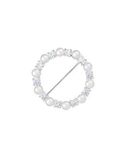 Ver 5-6mm Pearl Brooch Women