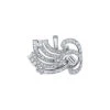 Fine Jewelry Platinum 5.15 Ct. Tw. Diamond Brooch Women -Women's Fashion General Store 6030357534 RLLD 1