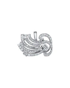 Fine Jewelry Platinum 5.15 Ct. Tw. Diamond Brooch Women