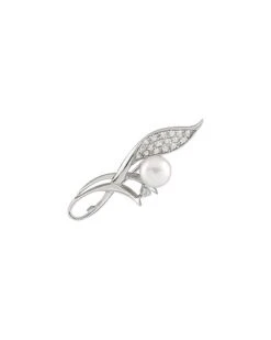 Ver 8-9mm Pearl Brooch Women