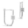 Rhodium Plated Carabiner Hoops Women -Women's Fashion General Store 6030515309 RLLD 1