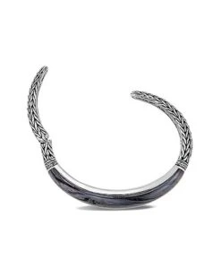 Classic Chain Silver Tiger Iron Graduated Kick Cuff Bracelet Women -Women's Fashion General Store 6030521143 RLLD 6