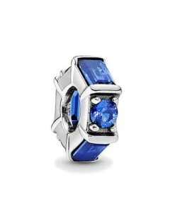 Pandora Timeless Silver Crystal Ice Cube Spacer Charm Women