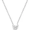 14K 0.30 Ct. Tw. Diamond Heart Solitaire Pendant Necklace Women -Women's Fashion General Store 6030537652 RLLD 1