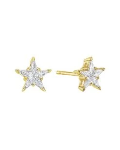 14K 0.46 Ct. Tw. Diamond Star Studs Women