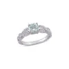 14K 0.93 Ct. Tw. Diamond & Aquamarine Ring Women 1 14K 0.93 Ct. Tw. Diamond & Aquamarine Ring Women -Women's Fashion General Store 6030601822 RLLD 1