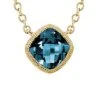 14K 1.13 Ct. Tw. Diamond & London Blue Topaz Necklace Women 1 14K 1.13 Ct. Tw. Diamond & London Blue Topaz Necklace Women -Women's Fashion General Store 6030768641 RLLD 1