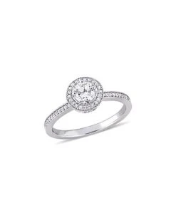14K 0.53 Ct. Tw. Diamond Halo Ring Women
