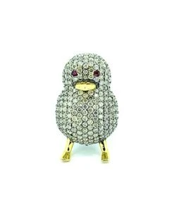 Gold Vermeil 2.00 Ct. Tw. Diamond Chick Pin Women