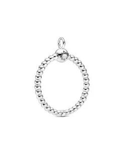 Pandora Moments Silver Medium O Beaded Pendant Women