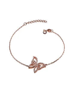18K Rose Gold Vermeil CZ Bracelet Women