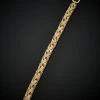 14K Italian Gold 4-Row Braided Link Bracelet Women